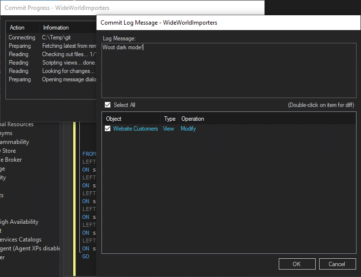 VersionSQL screenshot
